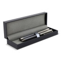 Metallstift und Rollerball-Stift im Set in Geschenkbox, Gun metal - dark