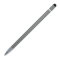 Langlebiger Aluminiumbleistift mit Radiergummi, Gun metal - dark