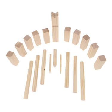 Kubb Spiel aus Holz mit Beutel, Produktbild (2)