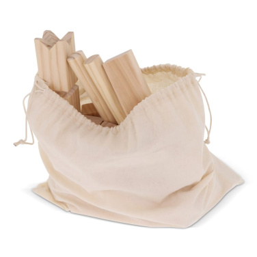 Kubb Spiel aus Holz mit Beutel, Produktbild (3)