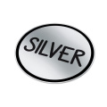 Vinyl Sticker Rund Ø 30 mm, Silber
