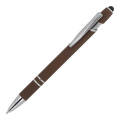 Kugelschreiber Paris Metall Soft Touch, Dunkelbraun