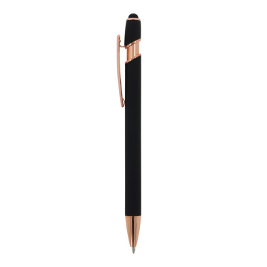 Kugelschreiber Paris Deluxe Metall gummiert, Schwarz, Produktbild (3)