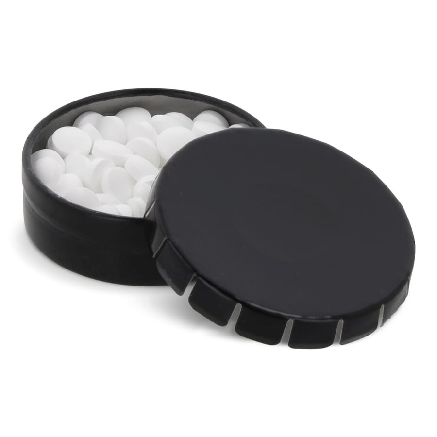Mini-Clic-Dose Pfefferminzdose, Schwarz, Produktbild (1)