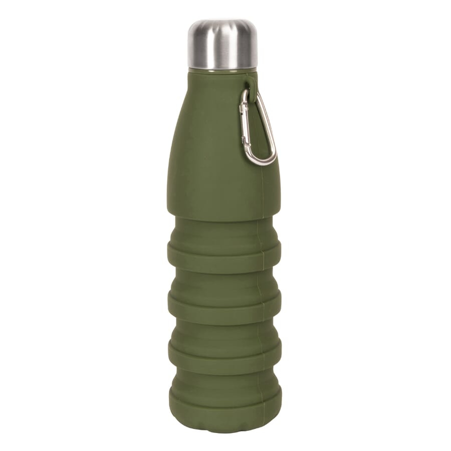 Sagaform Stig faltbare Flasche 550 ml, Grün, Produktbild (1)