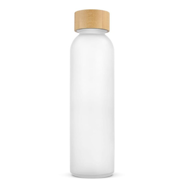 Wasserflasche Glas & Bambus 500 ml, Weiss, Produktbild (3)