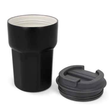 T-ceramic Thermobecher mit Deckel Zambezi 350 ml, Schwarz, Produktbild (2)