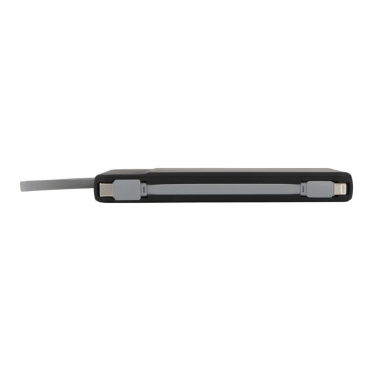 Ziara Powerbank with USB-C & Lightning Cable 10000mAh, Schwarz, Produktbild (4)