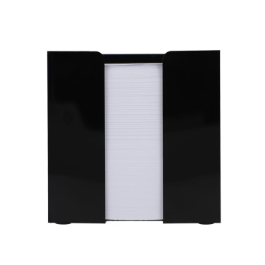 Notizzettel 10x10x10 cm in Würfelbox, Schwarz, Produktbild (2)