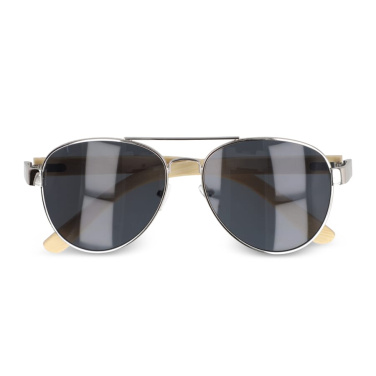 Piloten Sonnenbrille mit Bambus Bügeln, Natur, Produktbild (2)