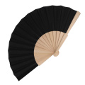 Fächer aus Holz mit R-PET, Schwarz
