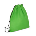 R-PET Kordelzugbeutel aus Non Woven 38 x 42 cm 75g/m², Hellgrün