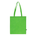 R-PET Tragetasche aus Non Woven mit langen Griffen 38 x 42 cm 75g/m², Hellgrün