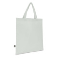 R-PET Tragetasche aus Non Woven mit kurzen Griffen 38 x 42 cm 75g/m², Weiss
