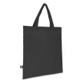 R-PET Tragetasche aus Non Woven mit kurzen Griffen 38 x 42 cm 75g/m², Grau