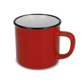 Emaille-Stil Keramikbecher 280 ml, Rot