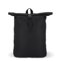 R-PET 600D Rolltop-Rucksack 20L, Schwarz