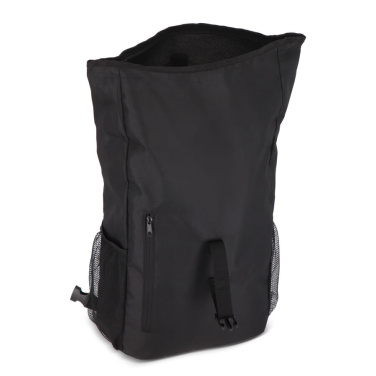 R-PET 600D Rolltop Fahrrad-Rucksack 20L, Schwarz, Produktbild (4)