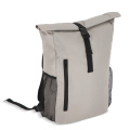 R-PET 600D Rolltop Fahrrad-Rucksack 20L, Grau