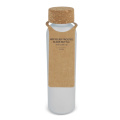 Gefrostete flasche aus recyceltem Glas mit Korkdeckel 500 ml, Ecru / Weiss