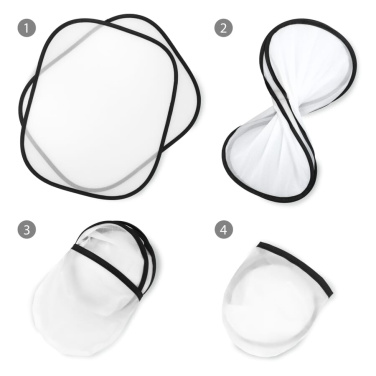 Sonnenblende, 2er-Set mit Etui Sublimation, Weiss, Produktbild (3)