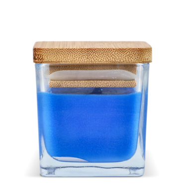 Chakra Kerze auf pflanzlicher Basis im Glasgefäß, Blau, Produktbild (3)
