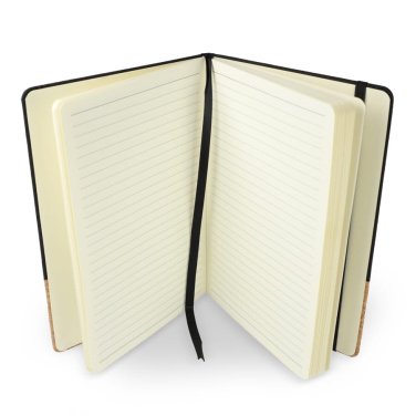 Notizbuch R-PET & Kork A5, Schwarz, Produktbild (2)