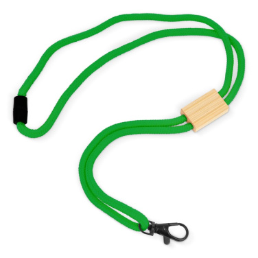R-PET Kordel-Lanyard, Grün, Produktbild (3)