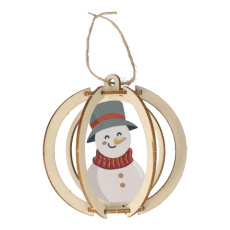 InSideOut Weihnachtsschmuck aus Holz 3er-Set