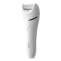 BRE700|Philips Epilator für Beine und Körper, nass und trocken, Weiss