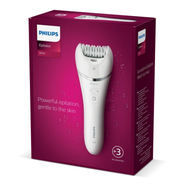 BRE700|Philips Epilator für Beine und Körper, nass und trocken, Weiss, Produktbild (2)