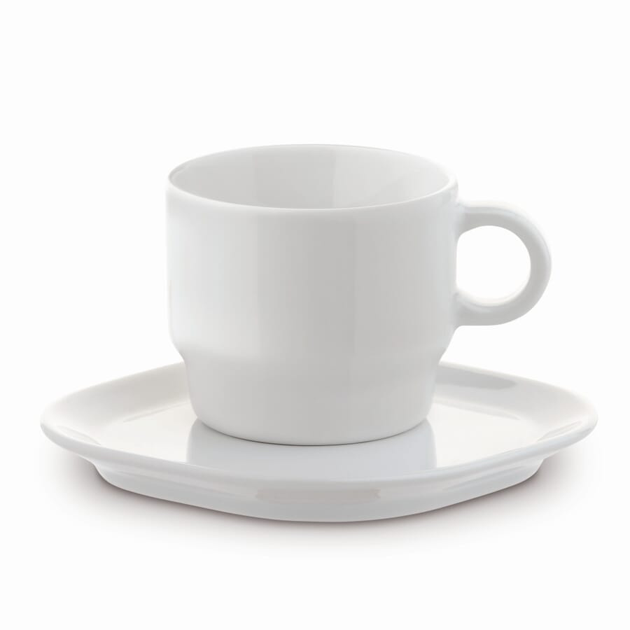 Tasse Viereck Teller Satellite 180 ml, Weiss, Produktbild (1)