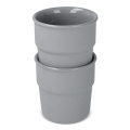 InSideOut Cup Fika Becher 2er Set 280 ml, Grau