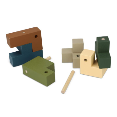InSideOut Holzwürfel think iq puzzle, Neon Sortiment, Produktbild (2)