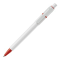 Kugelschreiber Baron hardcolour, Weiss / Rot
