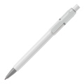 Kugelschreiber Baron hardcolour, Weiss / Grau