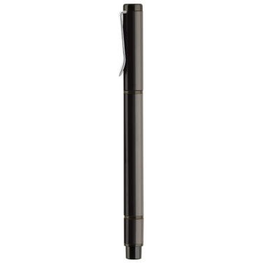 Kugelschreiber mit Textmarker 2in1, Schwarz, Produktbild (4)