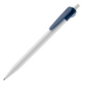 Kugelschreiber Cosmo Hardcolour, Weiss / Dunkelblau