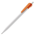 Kugelschreiber Cosmo Hardcolour, Weiss / Orange