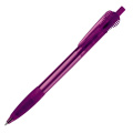 Kugelschreiber Cosmo Grip Transparent, Transparent / Purple