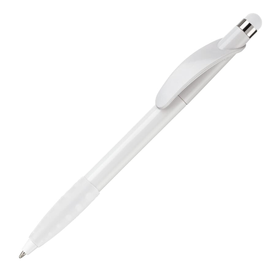 Kugelschreiber Cosmo Stylus, Weiss / Weiss, Produktbild (1)