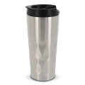 Isolierbecher Diamantenmuster 450 ml, Silber