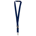 Polyester-Lanyard 20 mm mit Schnalle und Haken, Navy Blue 289C