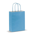 Kleine Papiertasche im Eco Look 120g/m², Hellblau