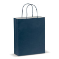 Mittlere Papiertasche im Eco Look 120g/m², Dunkelblau