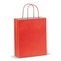 Mittlere Papiertasche im Eco Look 120g/m², Rot