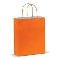 Mittlere Papiertasche im Eco Look 120g/m², Orange
