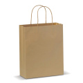 Mittlere Papiertasche im Eco Look 120g/m², Hellbraun