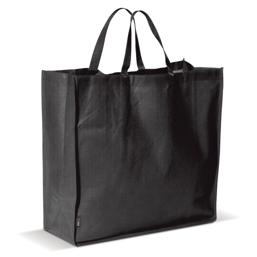 Einkaufstasche Non-Woven 75g/m², Schwarz, Produktbild (1)