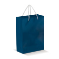 Laminierte Papiertasche, groß, Dunkelblau